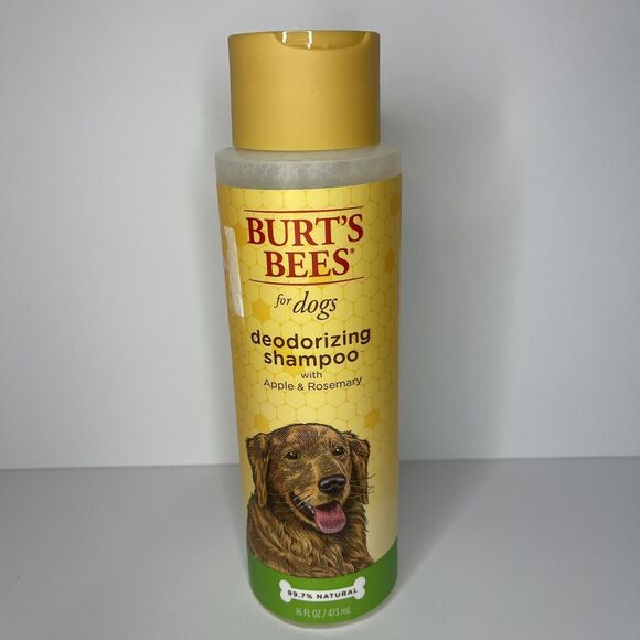 Burt’s Bees ~ Deodorizing Dog Shampoo with Apple & Rosemary 16 fl oz NEW - Picture 1 of 3